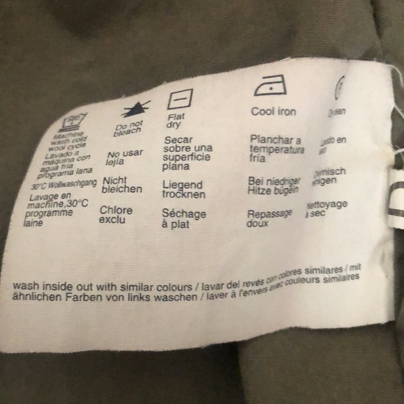 Classic Double Breasted Pea Coat Esprit Olive Green - Picture 4 of 4